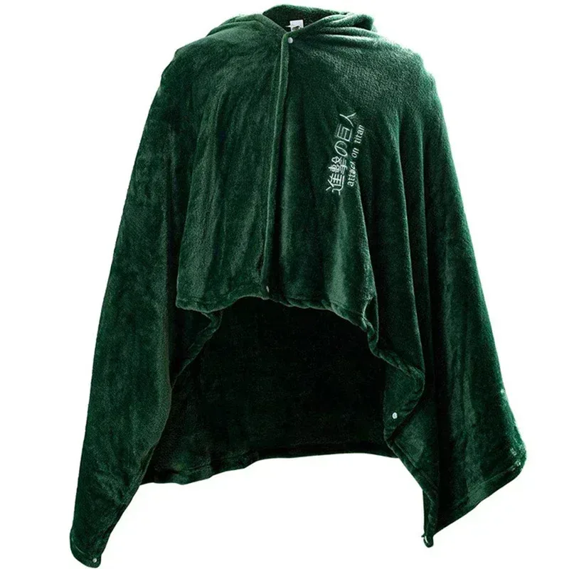 Cosdea أنيمي هجوم على تيتان تأثيري حلي عباءة بطانية أجنحة الحرية الكشفية كيب بطانية قطيفة Shingeki No Kyojin Flann72b