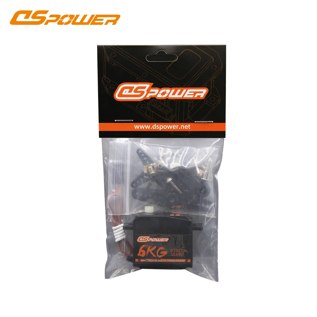 DSpower 6KG Metal Gear High Torque Digital Servo 4.8~6.0V for 1/10 1/12 RC Car Truck Crawler Wltoys 124018 124019 SCX10 Toy Part