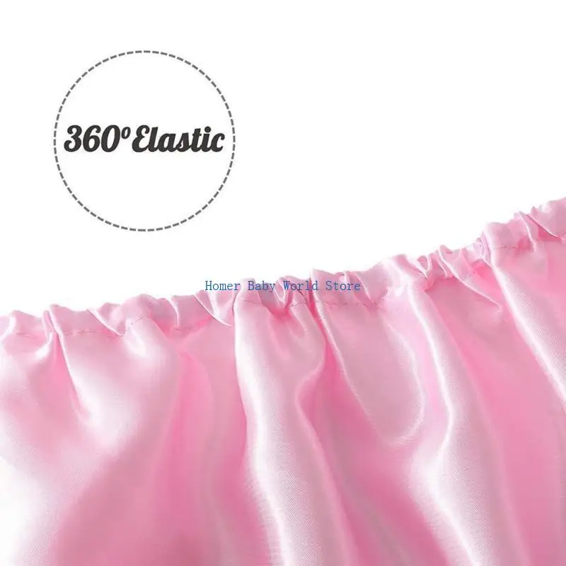 B2QD قطعتان من ملاءات سرير الأطفال المجهزة وغطاء واقي للرضع #3