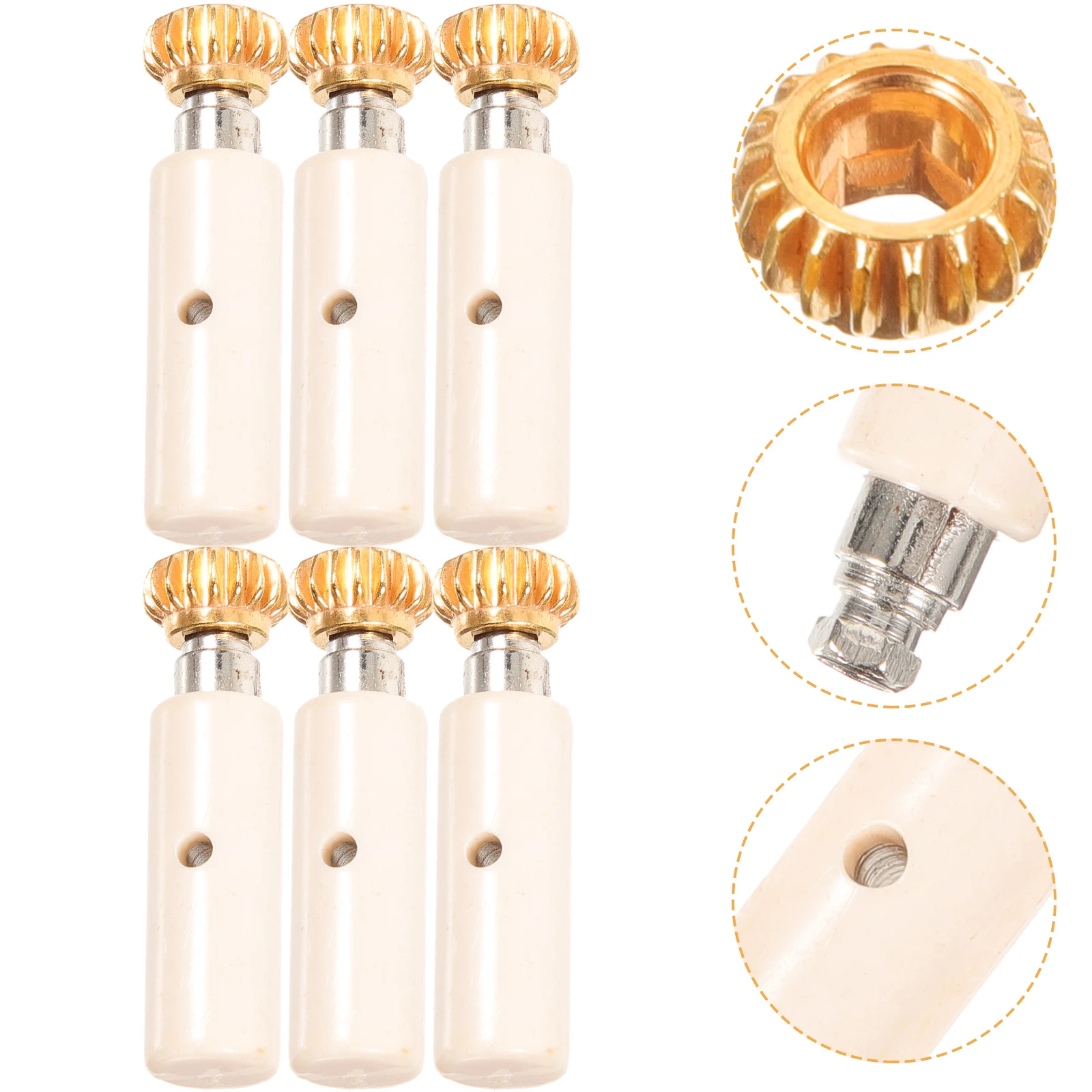 

Tuning String Gear Set Electric Guitar Parts Small Bass Knob Golden Abs Head Tuner Gears