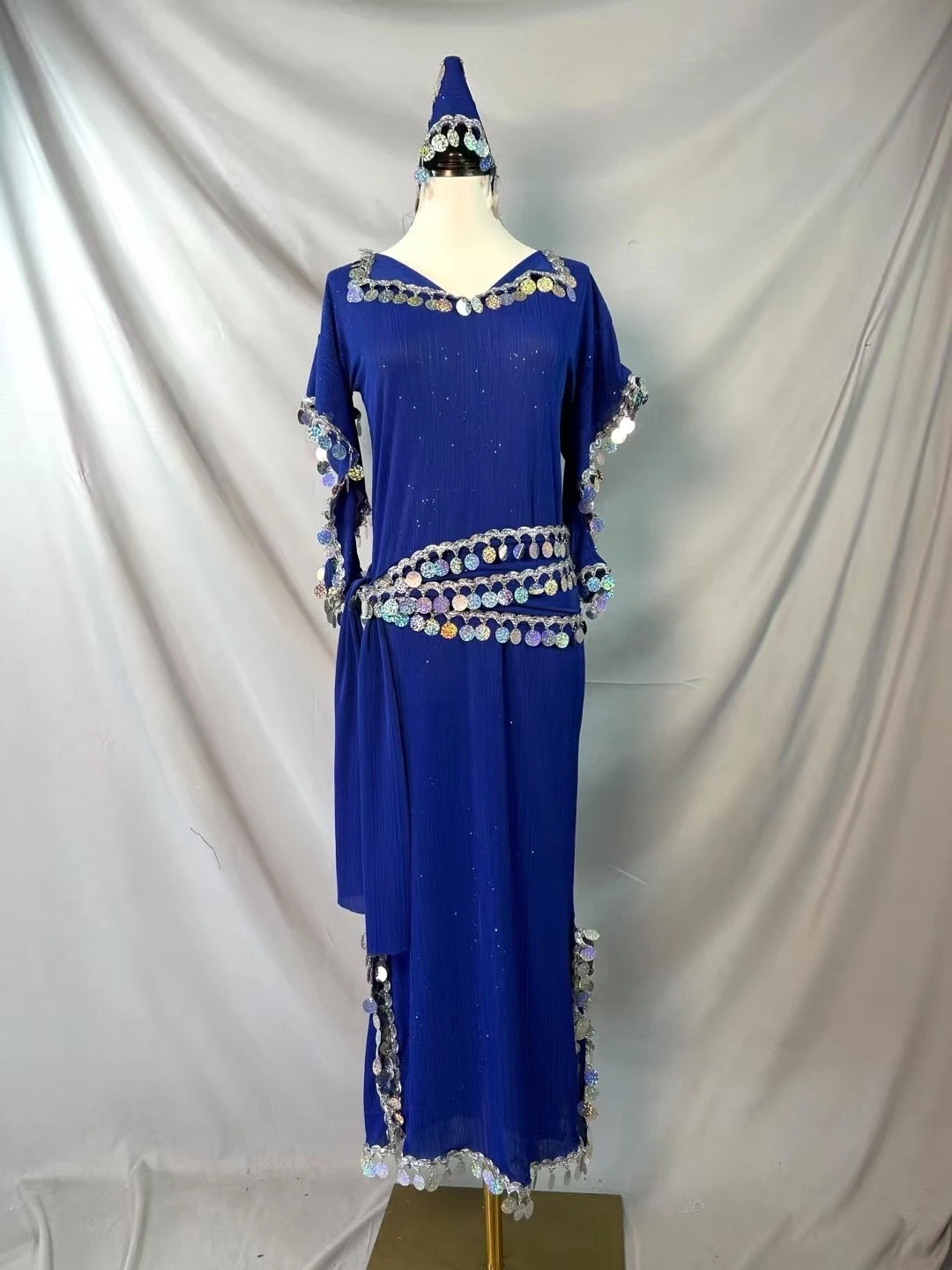 2025 ملابس رقص البطن المتقدمة الترتر رداء سعيدي بلدي المنافسة المهنية الجلباب أداء الرقص الشرقي الملابس