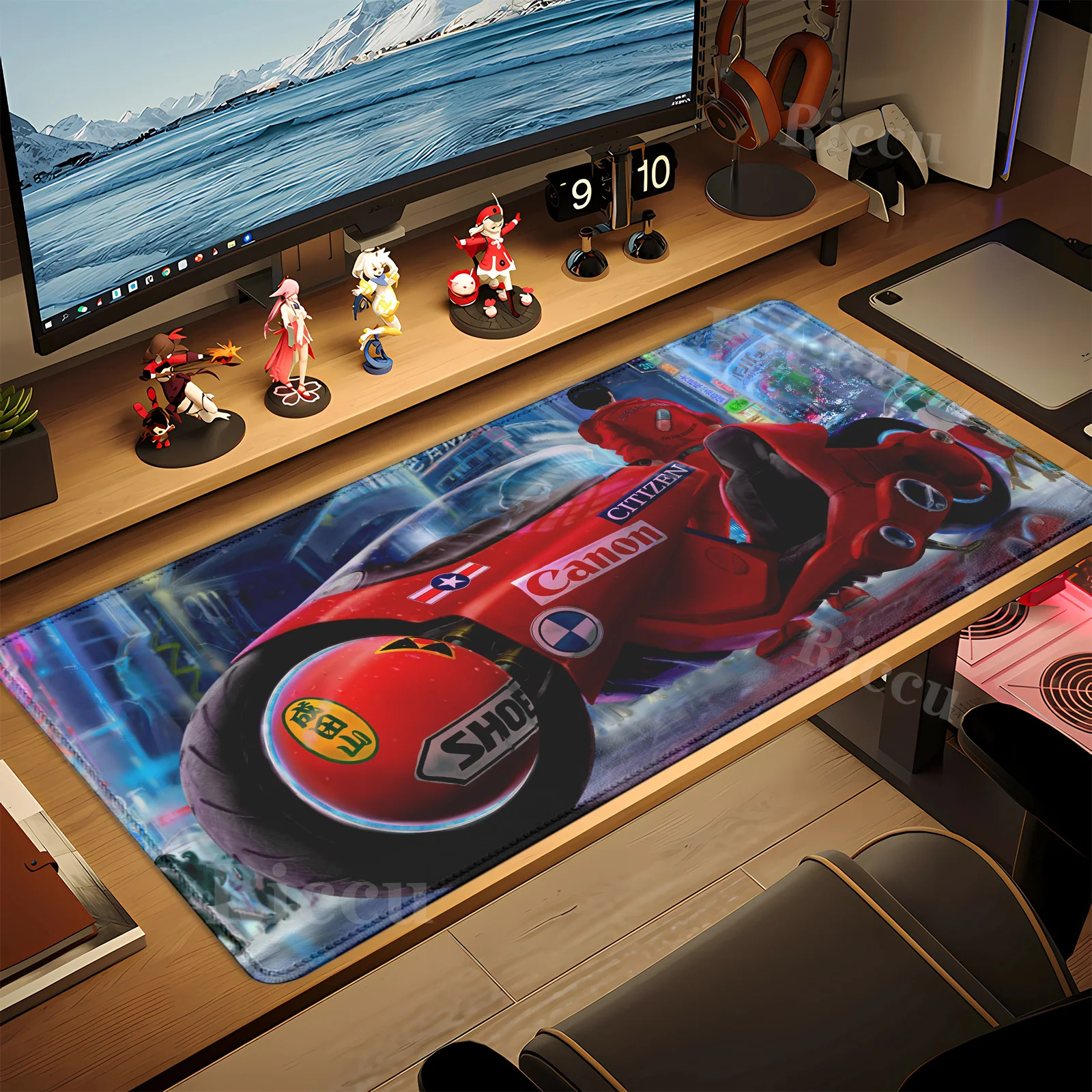 XXL ماوس الوسادة أنيمي أكيرا لوحة ماوس للألعاب كبيرة ماوس الوسادة لوحة المفاتيح حصيرة مكتبية السجاد لعبة المطاط الطبيعي عدم الانزلاق teclado ماوس حصيرة #2