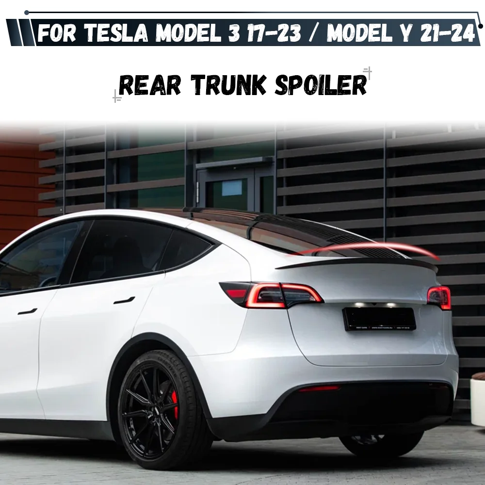 

Задний спойлер (накладка на бампер, антикрыло) для Tesla Model 3 2017-2023 / Model Y 2021-2024, фиксированный ветровой спойлер на крышку багажника