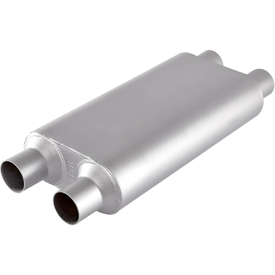 

Universal 80Series Mufflers 2.25 Inch Dul Inlet ID 2.25 Inch Dul Outlet (ID) 3 Chamber Performance Automotive Muffler Exhaust f