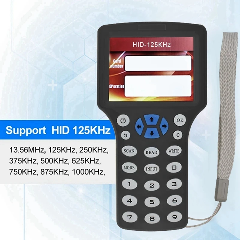 B37B-10 Frequentie RFID NFC Smart Card Reader Schrijver Duplicator 125 Khz 13.56 Mhz RFID Copier Key Replicator Programmeur