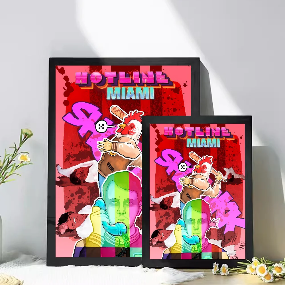 الخط الساخن-ميامي اليابانية أنيمي الجدار شنقا نسيج ، الطباعة الفنية ، ديكور المنزل #6