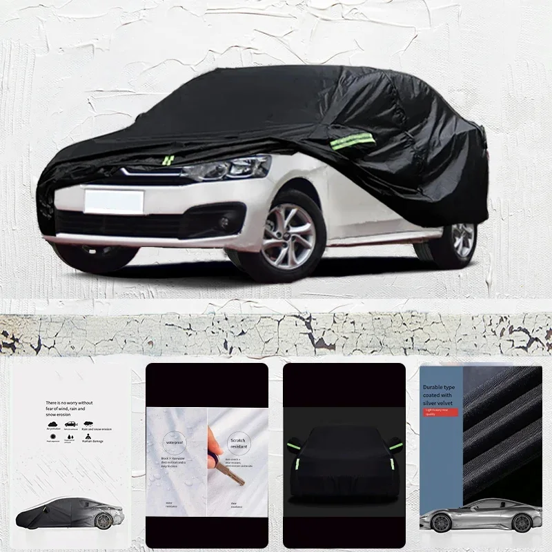 For Citroen-Elysee Auto Anti snow Anti dust Anti-uv Anti peeling paint And Anti Rainwater 210t car cover Car cover protection