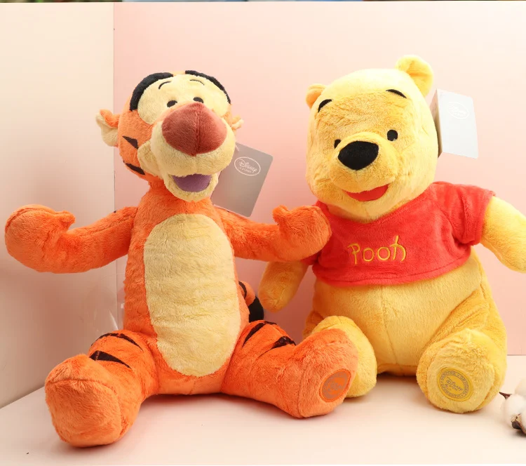 Niedliche Winnie Puuh Plüschtiere, Stofftier-Set, meine Freunde Tigger und Pooh Bär, weiche Großhandelspuppen, Weihnachtsgeschenke für Kinder – Detail 4