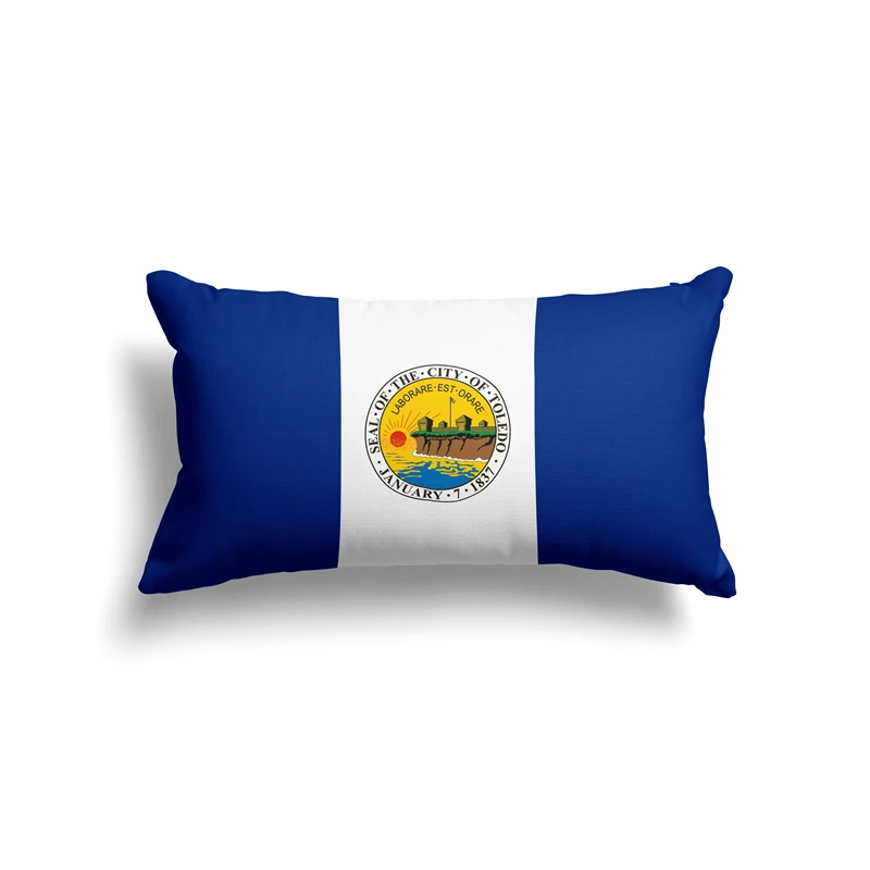 Aertemisi 20'' x 12'' Toledo Ohio Rectangular Throw Pillow Cushion Covers Cases Pillowcases 50cm x 30cm