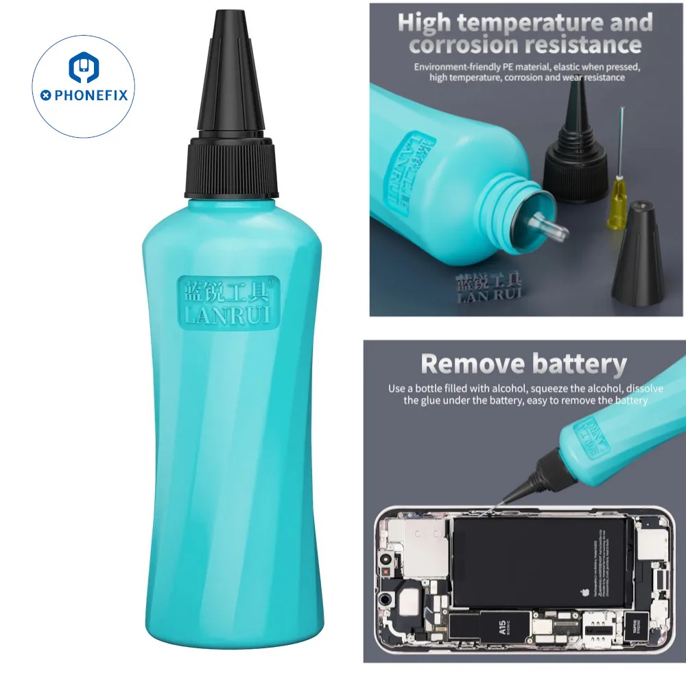 

LANRUI M110 Solvent Bottle 100ML Leak-proof Anti-corrosion Dispensing Rosin Water Glue Liquid Plastic Container Phone Repair