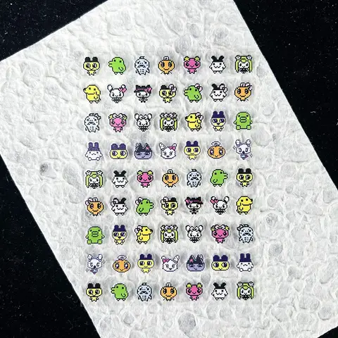 Y2K Antik Küçük Hayvanlar Kawaii Tarzı Etiket Nail Art Diy Su Şişesi Kutusu Karalama Defteri Telefon Kılıfı Su Geçirmez Etiket Hediyeler