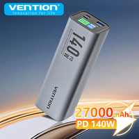 Vention 27000mAh Power Bank 140W PD Fast Charge Powerbank for Laptop Portable Spare External Battery for Macbook Pro iPad Xiaomi