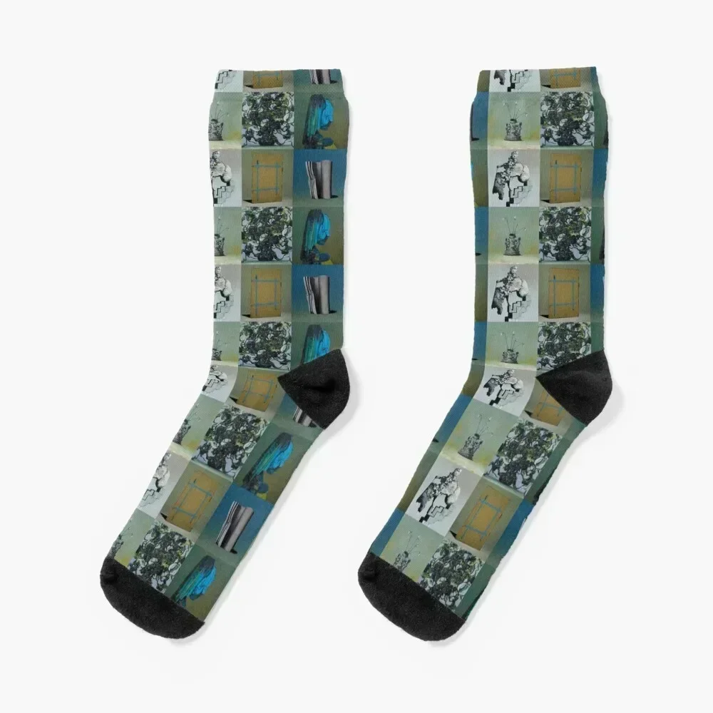 

Everywhere at the End of Time by the Caretaker Album Cover Art Collection by Ivan Seal Socks hiking sport Woman Socks Men's