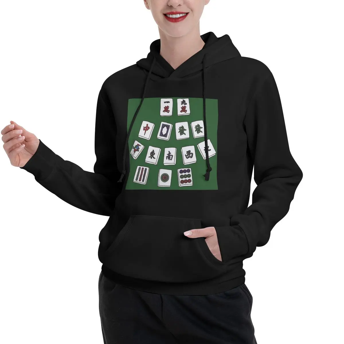 

Mahjong Thirteen 13, толстовки для пар, мужские и женские повседневные пуловеры, толстовка в стиле Харадзюку, одежда с длинными рукавами, осень-зима