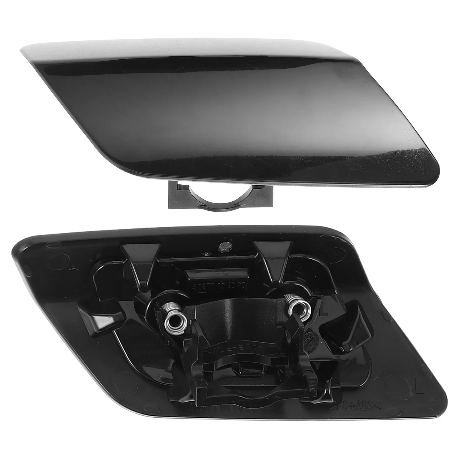 

2pcs Headlight Washer Cover Cap Replacement Front Left Right Automotive Bumper Spray Nozzle Cover For Car Headlight Protection