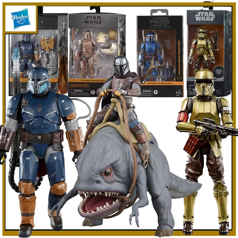 

Hasbro Original Star Wars Anime Figure Black Series Mandalorian Series 6inch Movable Action Figure Toys for Boys Girls Kids Gift