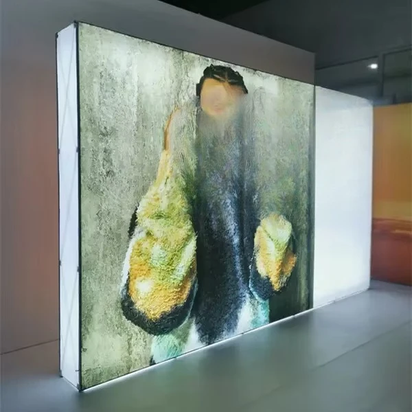 Waterproof SEG Light Box Heavy Aluminum Frame Backlit Background Wall Display Stand