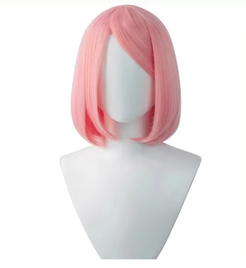 Anime Cosplay Haruno Sakura Perücke Rosa Süße Perücke Haruno Sakura Hitzebeständige Haarperücken + Perückenkappe