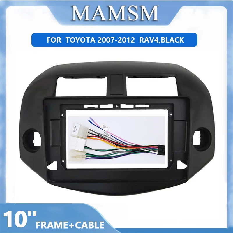 

2Din 10 Inch Car GPS Navigation Stereo For TOYOTA 2007-2012 RAV4 Radio Fascias Panel Frame Fit Dash Headunit Screen