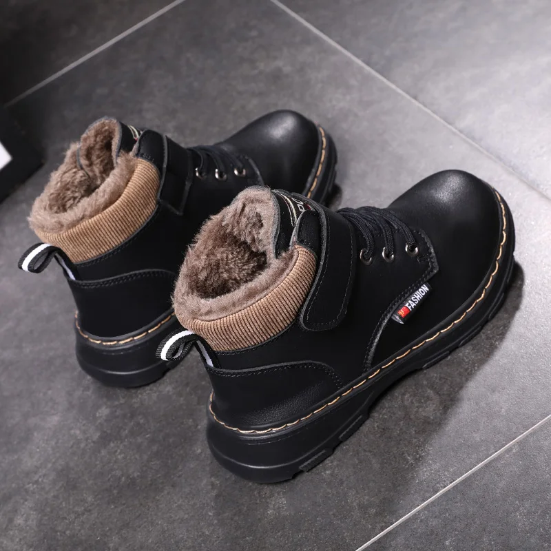 Hot Sale Children Snow Boots Warm Non-slip Shoes For Boys Girls Brand Boots Comfort Baby Plush Boots Fashion Sneakers