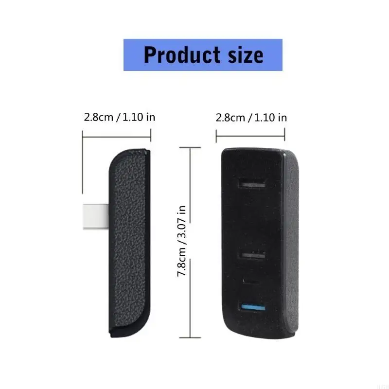 H37B Glove Box Hub محور USB للموديل Y/3 محطة الإرساء 4 في 1 متعددة