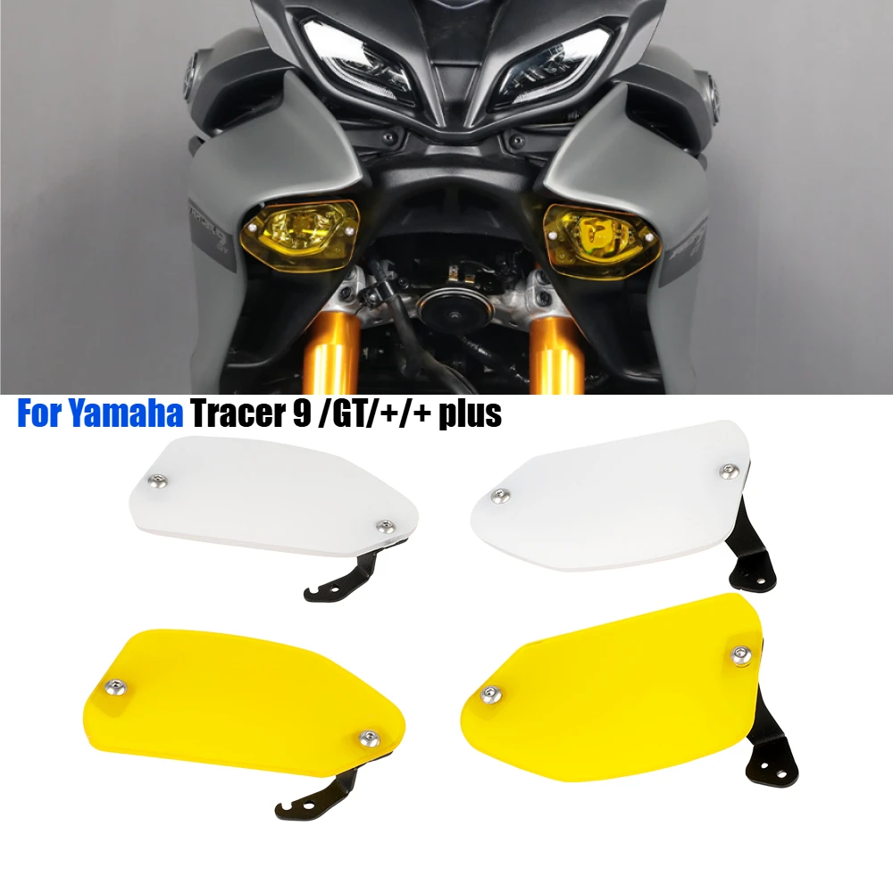 

For YAMAHA Tracer 9 GT+ Plus Motorcycle Lower Headlight Guard Auxiliary Projector Fog Light Protection Spotlight Shield Cover