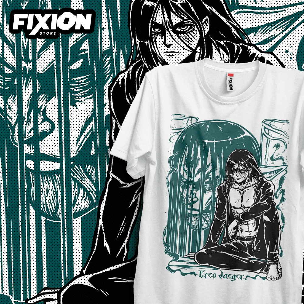 

T-shirt For Anime Shingeki no Kyojin – 2023 – Eren (blanca) Manga Tee