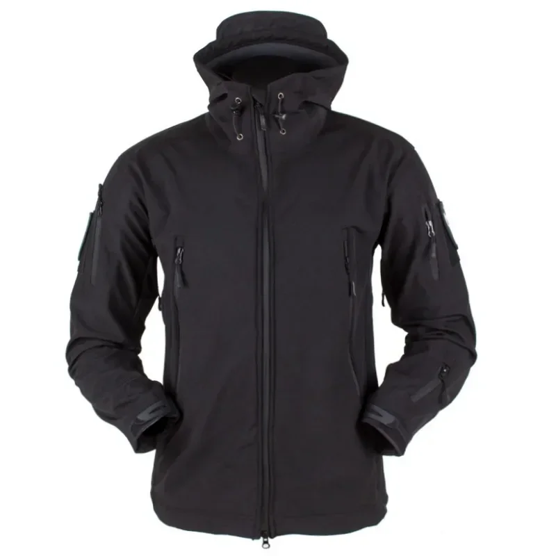 3-1Outdoor Soft Shell Fleece Unisex Windproof Waterproof Breathable and Warm Three-in-one Jacket Sharkskin Hardshell Jacket Tops