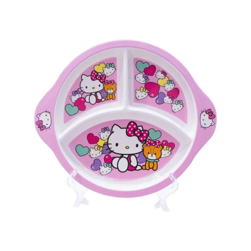 لوحة مقصورة كاواي سانريو هالو كيتي ماي ميلودي، أدوات مائدة كرتونية لطيفة، عشاء الإفطار، طبق غربي، هدايا للفتيات #4