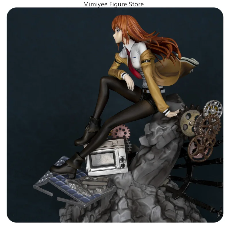 25.5cm Steins;Gate Makise Kurisu Anime Assistant thème de laboratoire à collectionner PVC Figure Statue décoration de bureau cadeau ​