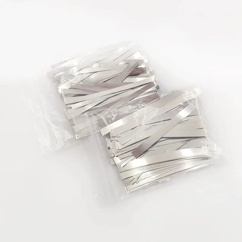 50pcs Nickel Plated Steel Strip Nickel Plate Strap Strip Sheets For 18650 Battery Spot Welding Machine Welder Spot Welder