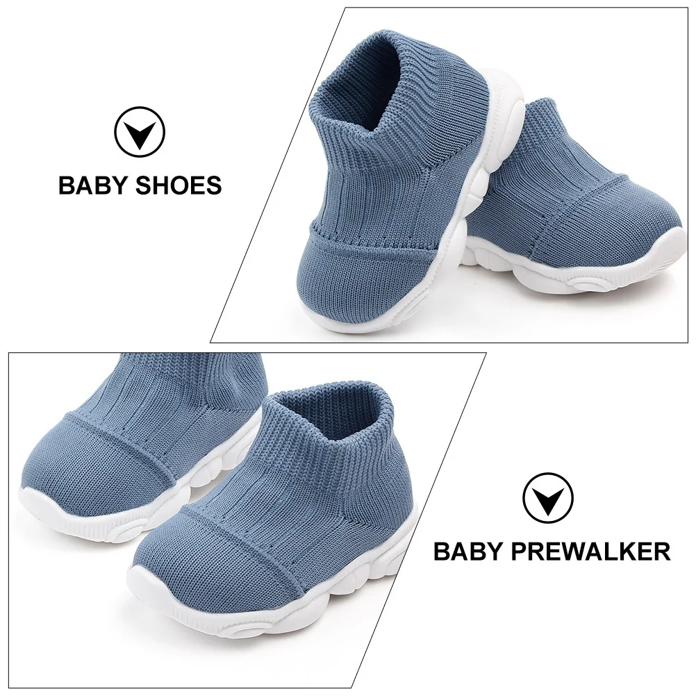 1 زوج الطفل Prewalkers المضادة للانزلاق تنفس حذاء مريح للأطفال الصغار طفل Prewalker المضادة للانزلاق أحذية الرضع Prewalker