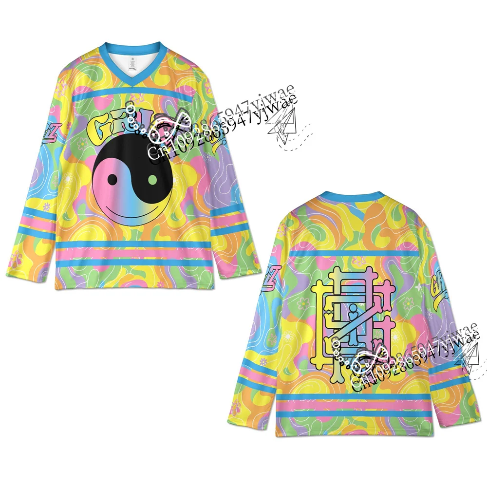 2026 GRiZ Elektronisches Musikfestival Hockey-Trikots Populäre Musik Langarm-Shirts Fan-Sport-Shirts Herren Damen T-Shirt – Detail 4