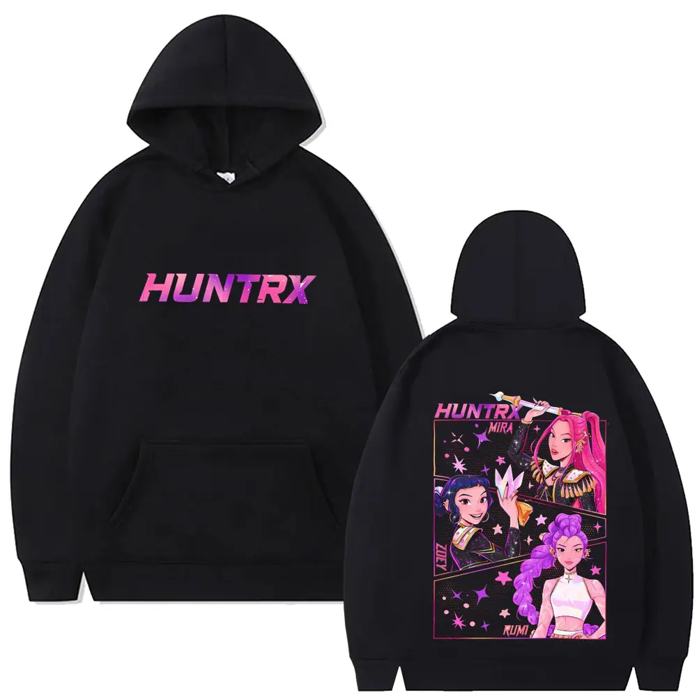 

Movie KPop Demon Hunters Hoodie Rumi Mira Zoey Graphic Sweatshirt Men's Women's Fashion Casual Oversized Fleece Cotton Pullover