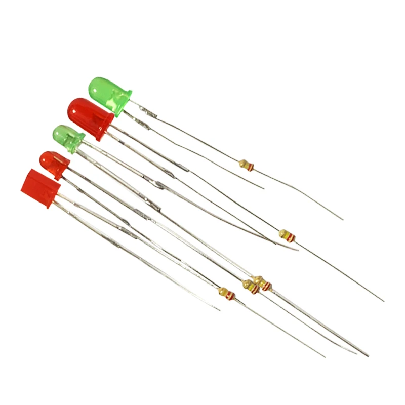 3/5mm Connector LED 257 Square 220V Power Strip Socket Indicator Light Bulb Power Supply Neon Lamp with Resistor Terminal Block - view 6