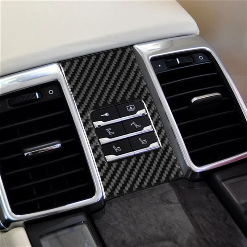 

For porsche panamera 2010-2016 Carbon Fiber Interior Stickers Car Speedometer Center Shift Panel Decorative Accessories