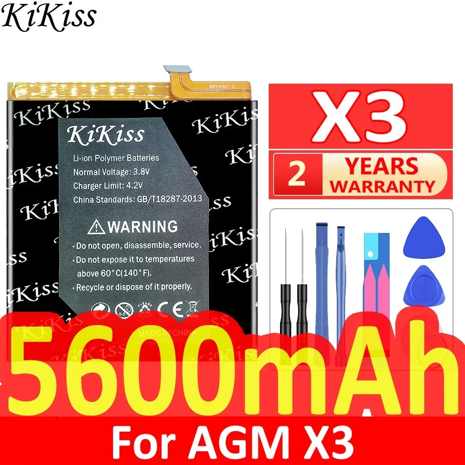 

Аккумулятор KiKiss 5600 мАч X3 для AGM X3