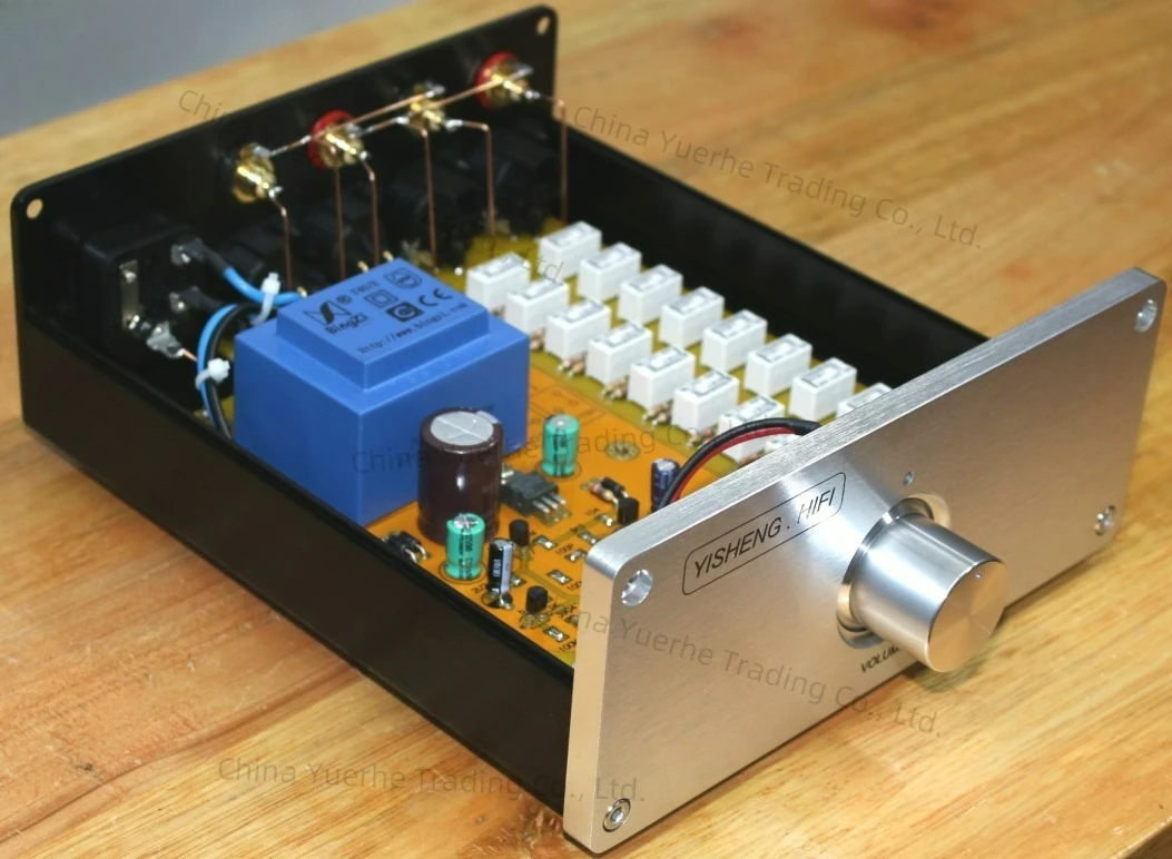 

Полностью алюминиевый корпус толщиной 8 мм, усовершенствованный релейный регулятор громкости/сбалансированный потенциометр/сбалансированный предусилитель/пассивный предусилитель