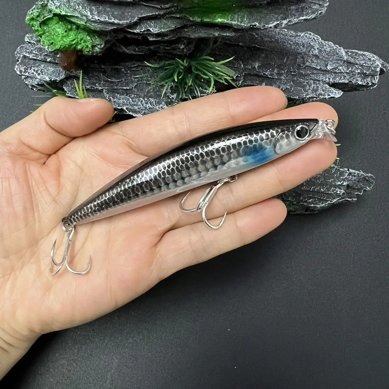 أسماك البحر Pesca الصيد السحر 98 مللي متر 13 جرام الضحلة المياه المالحة أسماك الطعم طويل الصب المتذبذب المتداول الصيد القاروص الطعم #3