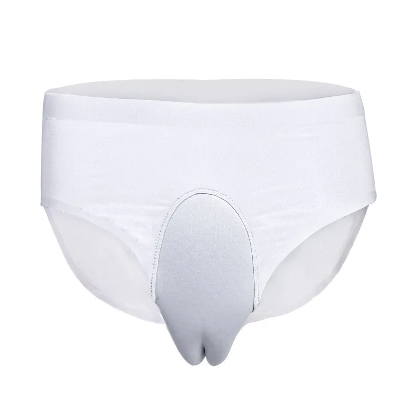 Underwear For Men Women Crossdressing Hidden Jj Panties 3D Silky Breathable Ultra Thin See Through Lingerie Camel Toe Briefs