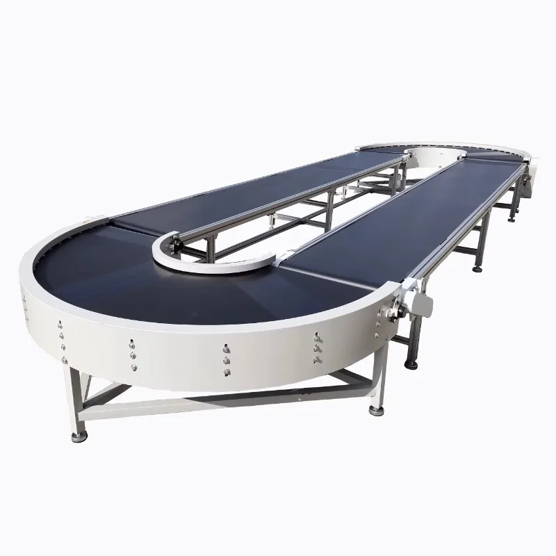 

Customize Powered 180 Degree 360 Degree Curve Assemble Line Semi Circle Return Belt Conveyor