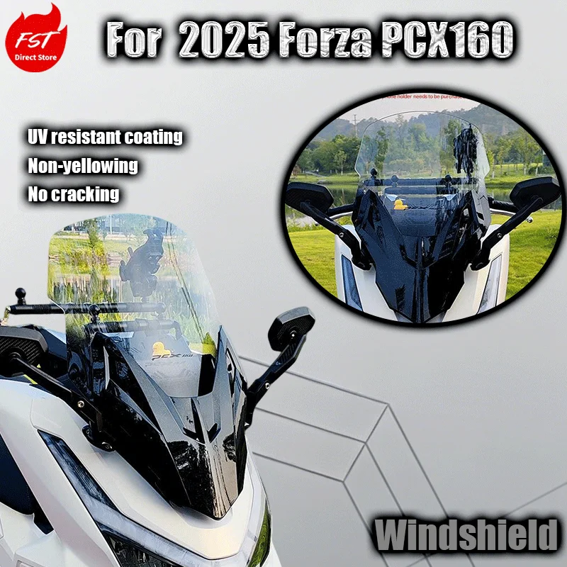 For Forza 2025 PCX160 windshield and rearview mirror forward shifting front grille modification parts windshield