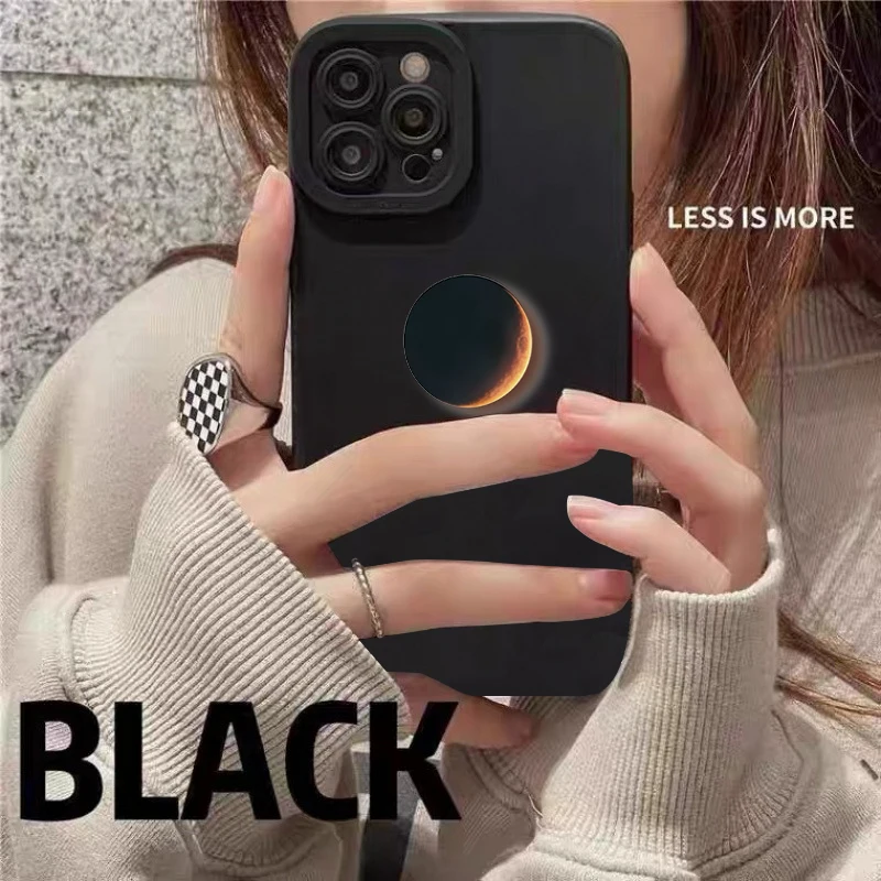 Coque de téléphone pour Samsung Galaxy A26 A25 A36 A35 A56 A55 A54 A53 S25 Ultra S24 FE S23 S22 Plus, couverture d'impression à motif de lune créatif