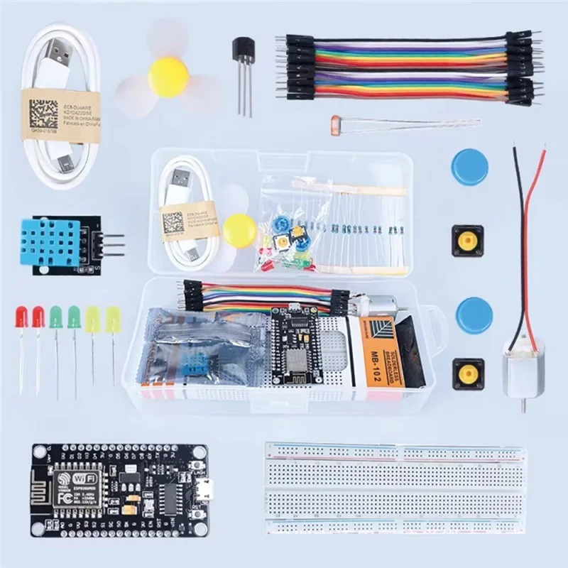 ABMF-ESP8266 Wifi Starter Kit Temperature & Humidity Sensor Programming Kit Learning Kit For Electronic Experiment
