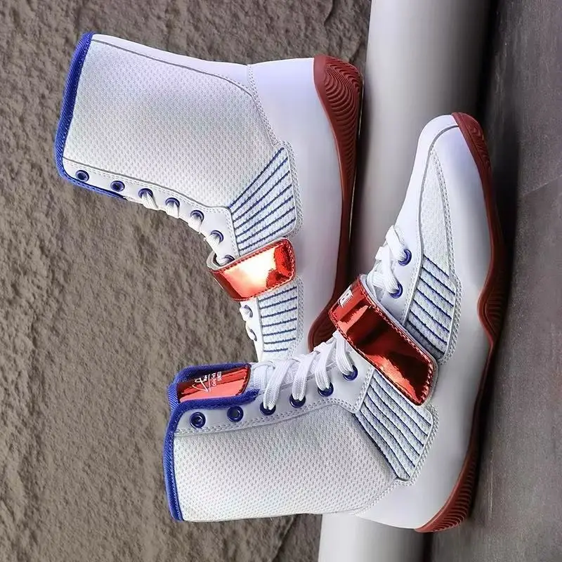 Professional Wrestling Shoe Mesh Breathable Boxing Sneakers Comfortable Fighting Shoes Anti-Slippery Gym Training Shoe For Men