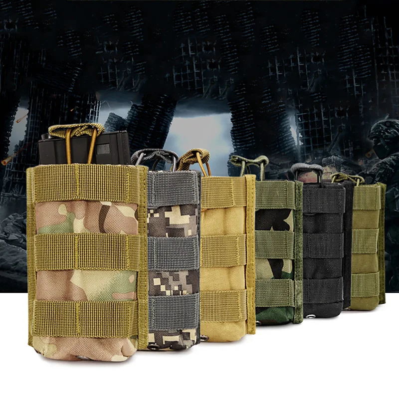 Pakiet Walkie-Talkie Molle Mag Pouch Hunting Tactical Single Rifles Magazine Pouches Bag Cartridge Clip Pouch Guns Holsters