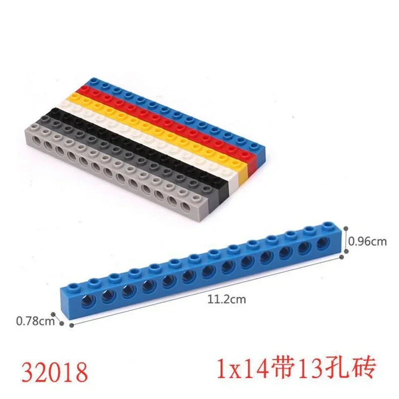 클래식 기본 블록 1x16 /1x14 홀 빔 15/13 홀 소형 파티클 부품 MOC 테크니컬 브릭 DIY 장난감 3703 32018