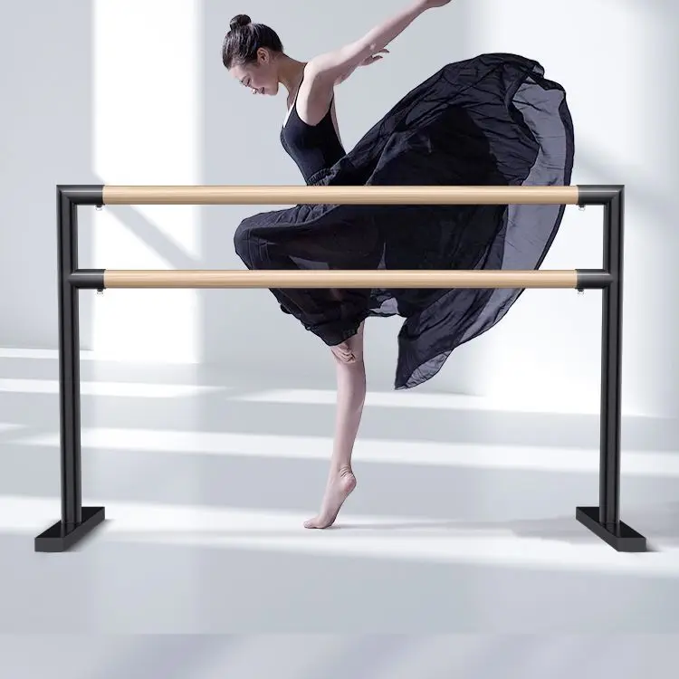 Maple Plywood Fixed Adjustable Double Ballet Barre Home Studio Training