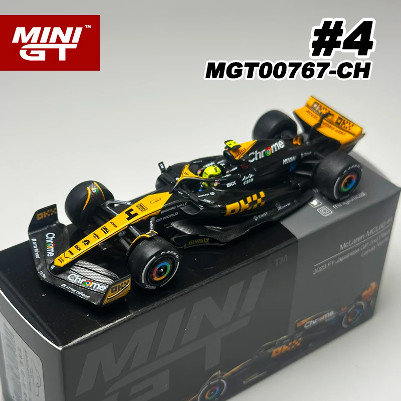 مينيجت 1:64 ماكلارين MCL60 # 4 لاندو نوريس # 81 أوسكار بيستري 2023 F1 سيارة سباق سبيكة سيارة موديل 767 768 #5