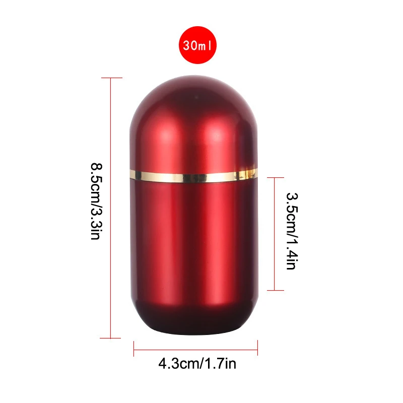 30ML Pille Packer Kunststoff Gläser Acryl Probe Tablet Verpackung Flasche Container Kapsel Flaschen Mit Deckel Für Pille ML